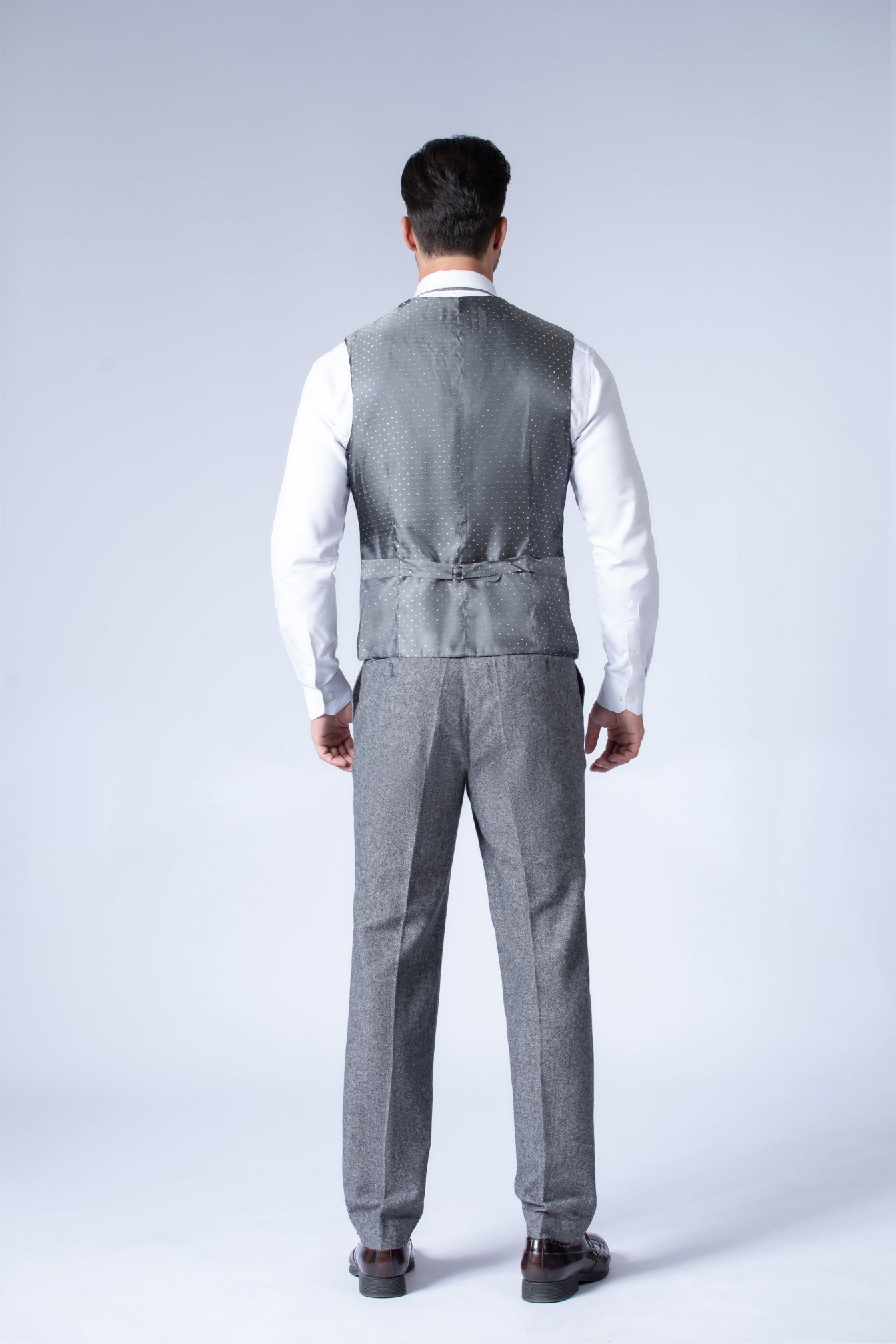 Tailored Classic Grey Tweed Suit 3 Piece Barleycorn Men s Suit